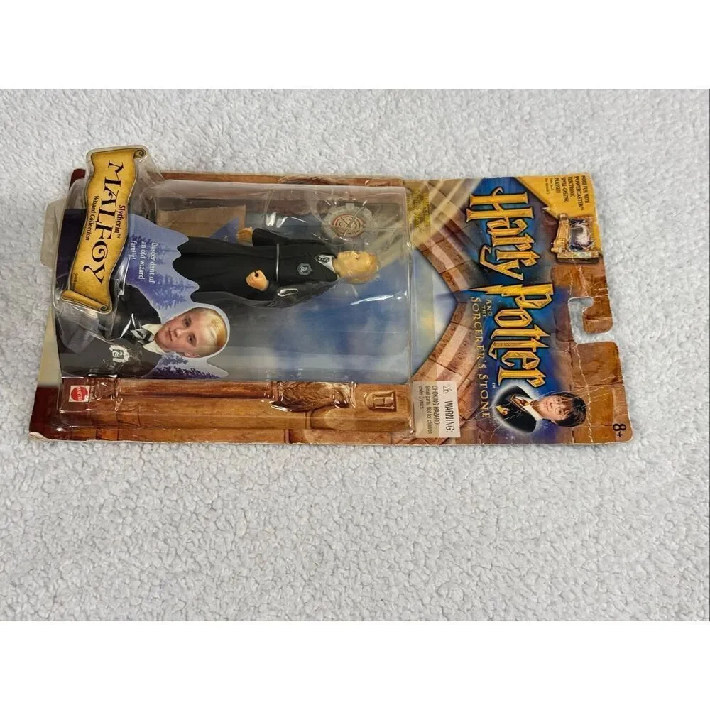 Harry Potter & The Sorcerer's Stone Draco Malfoy Slytherin Figure/NIB 2001